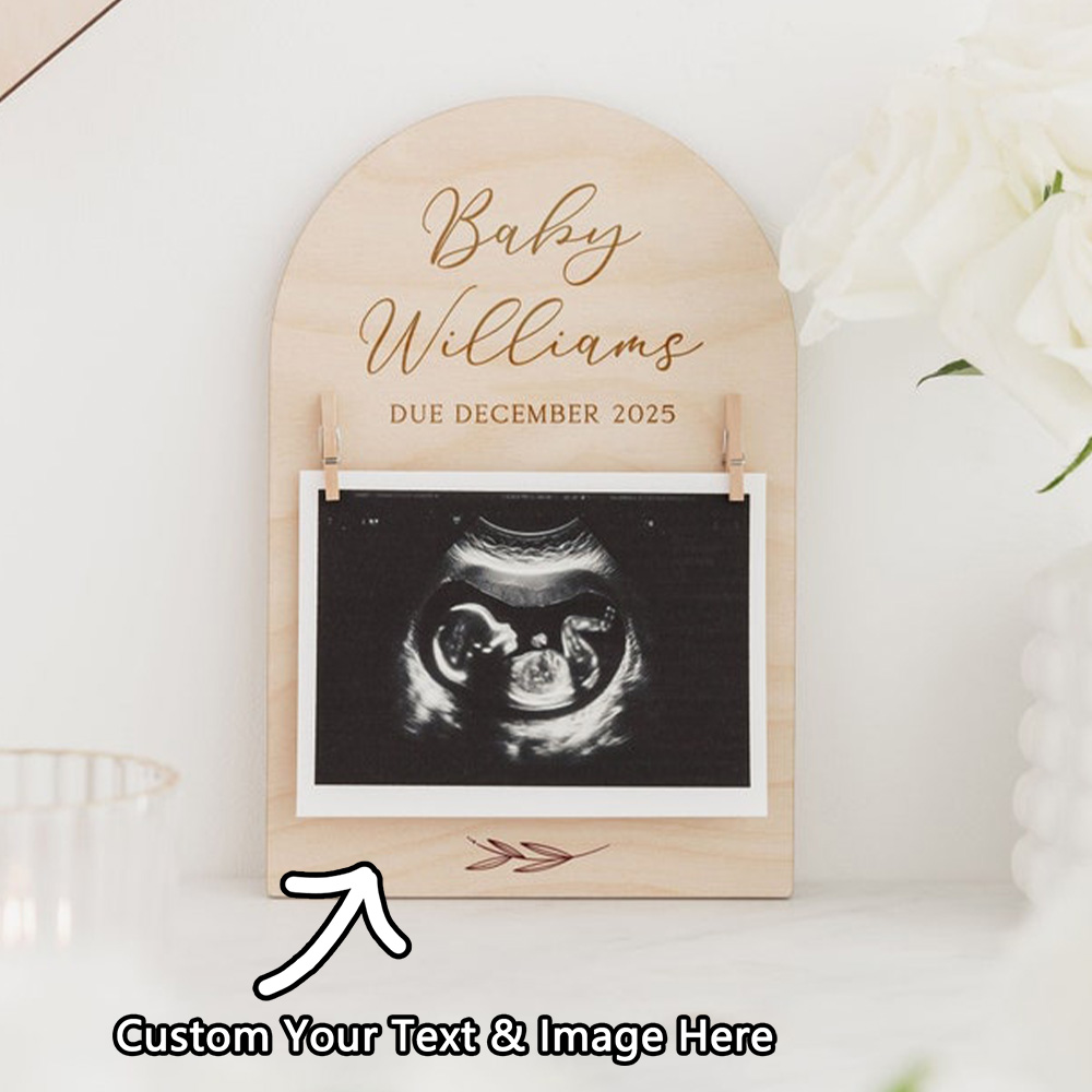 Picture Frame - Señal de anuncio de embarazo personalizada
