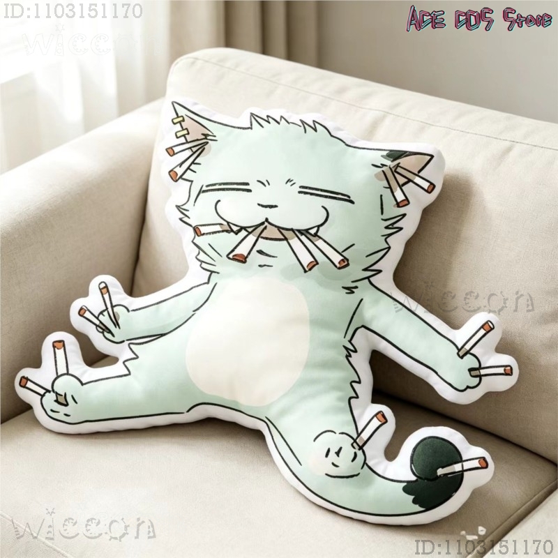 Cosplays Chainsmoker Cat Yanik - Throw Pillow reseña y precio