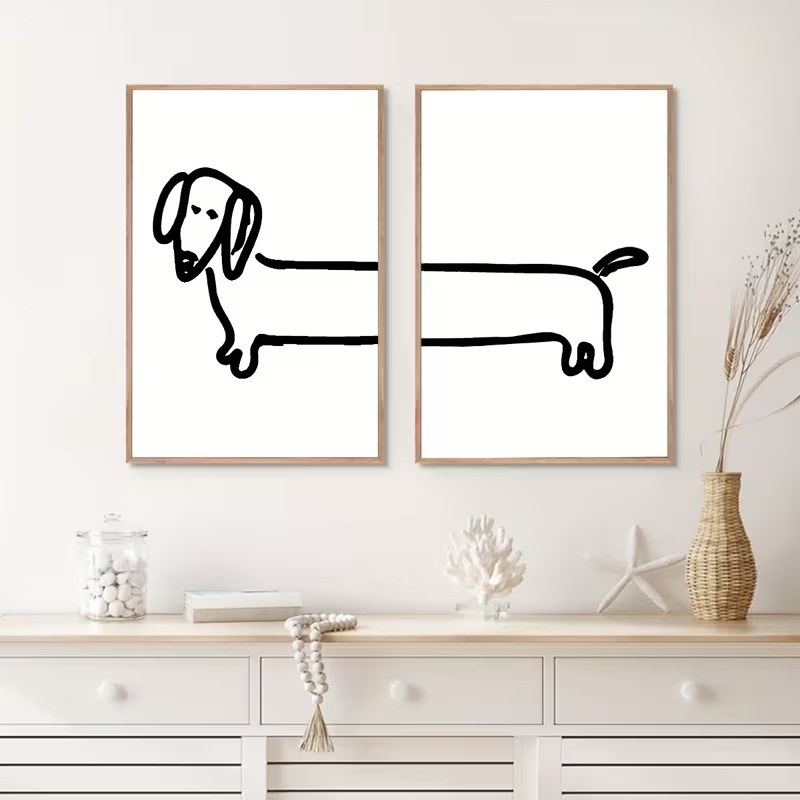 2 piezas de arte moderno para  - Interior Design Living Room reseña y precio