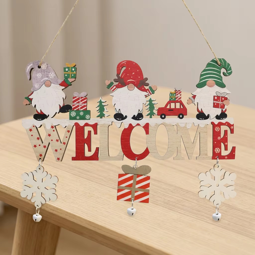 Letrero de bienvenida navideño - Vase Decor reseña y precio