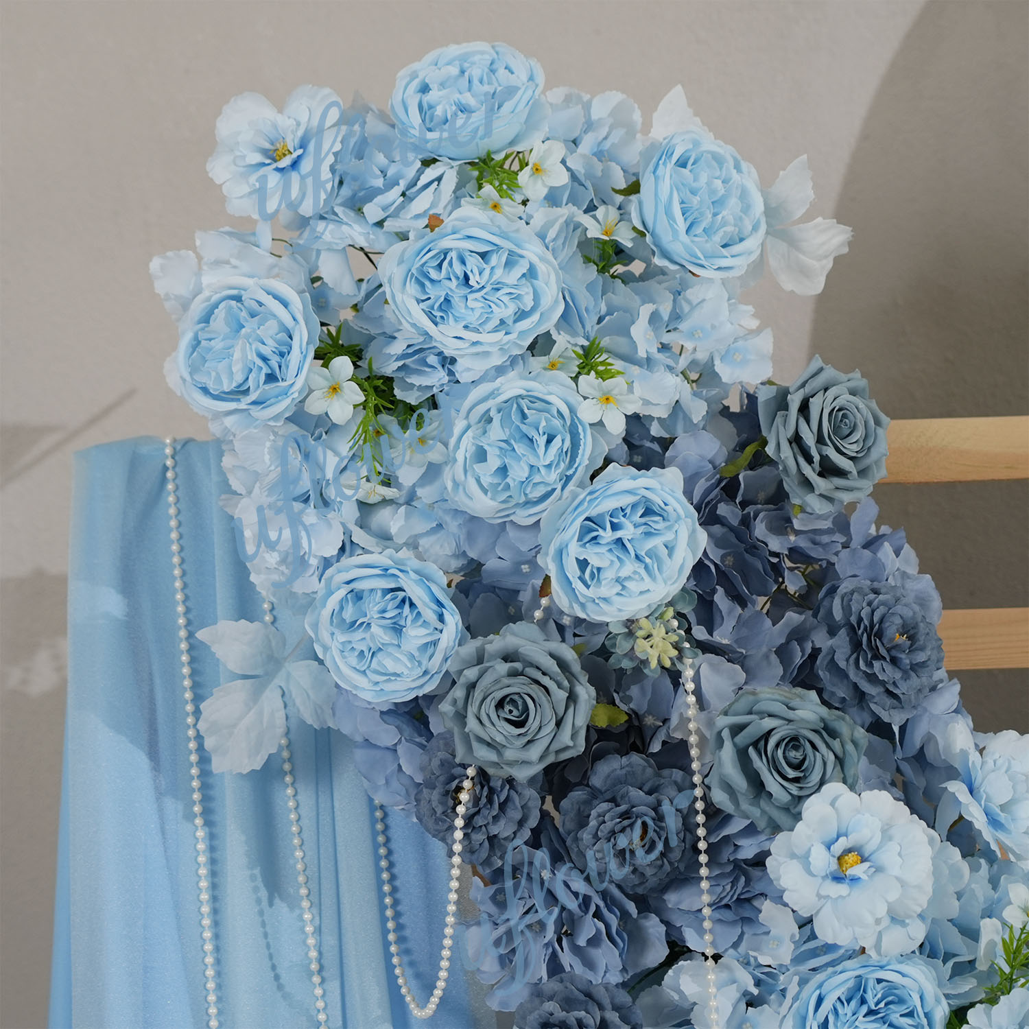 Fila de flores artificiales de - Table Runner reseña y precio